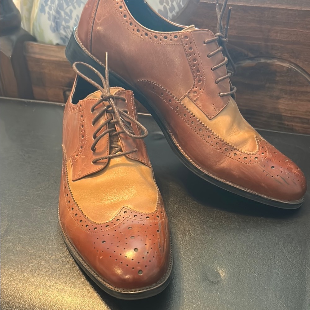 Classic Brown Leather Men's Dress Shoes